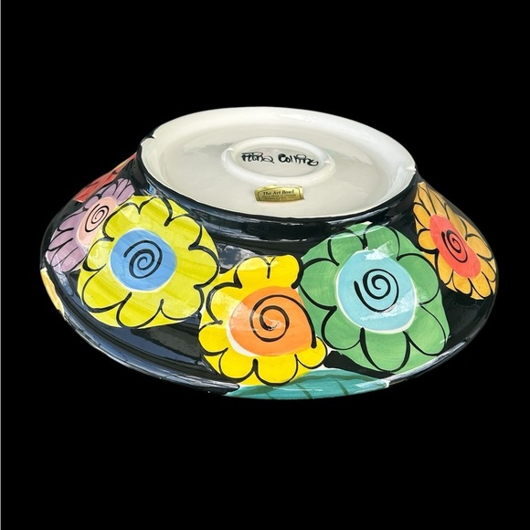 Vibrant Masterpiece: Hand-Painted Ceramic Bowl by Fiona Collins - Picture 4 of 11